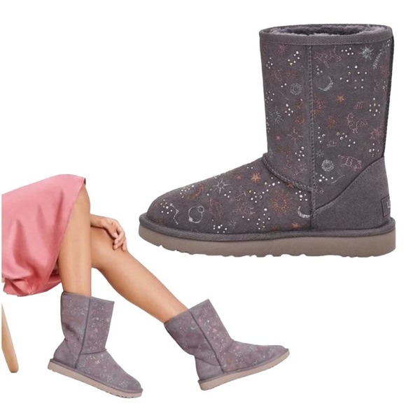 UGG Shoes - NEW UGG CLASSIC ZODIAC SHORT Boots Gray size 8